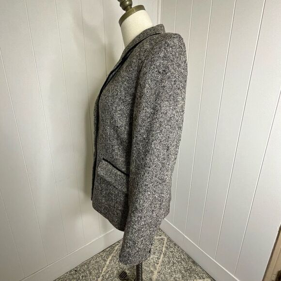 Vintage Hunt Club Women’s 6 Grey Wool Blend Peacoat Blazer Jacket 3 Button - Picture 11 of 16